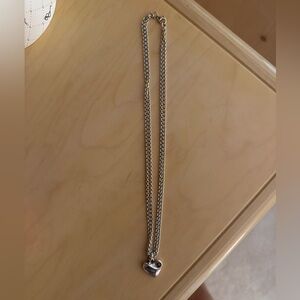 Silver Heart Pendant Necklace